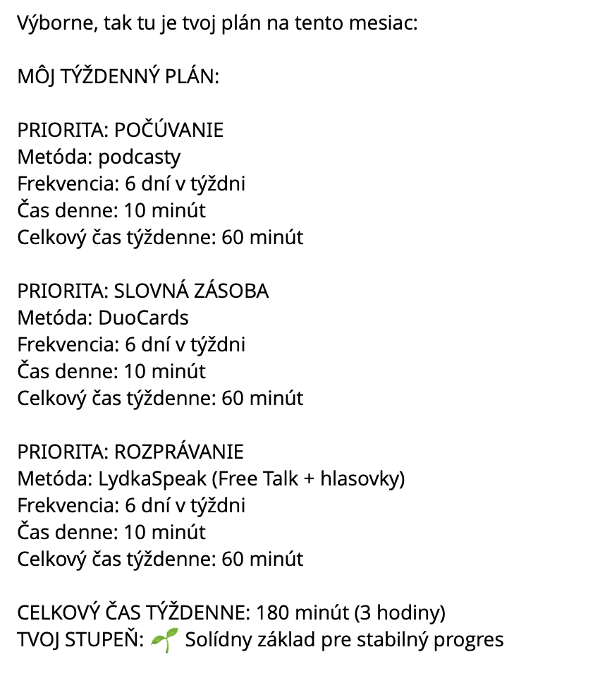 Plán od ALMI v Telegrame — vstupná aktivita, stavebný kameň, výstupná aktivita