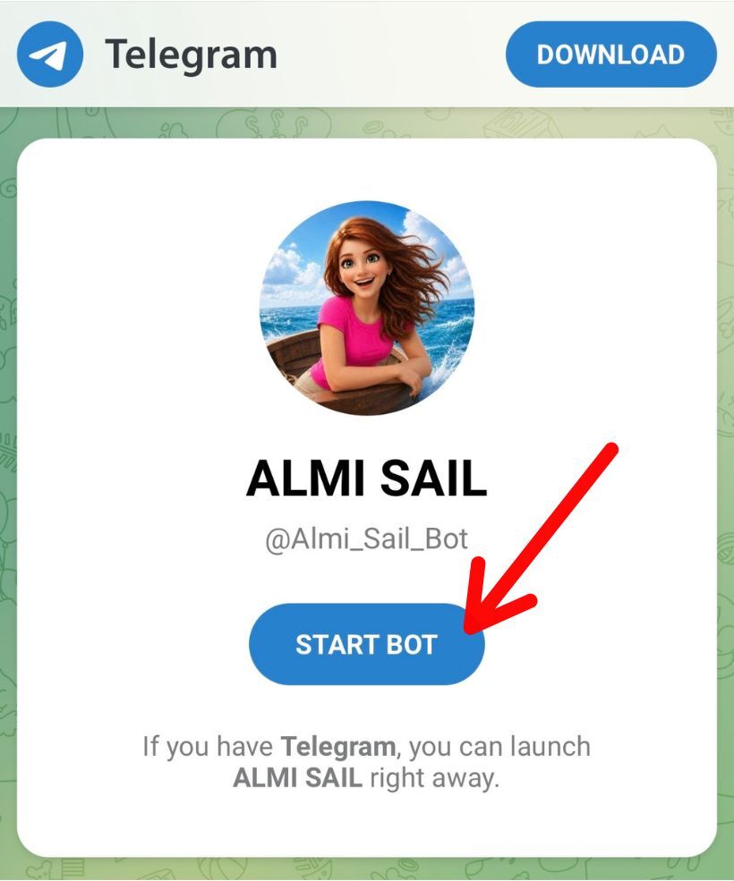 t.me preview — klikni START BOT