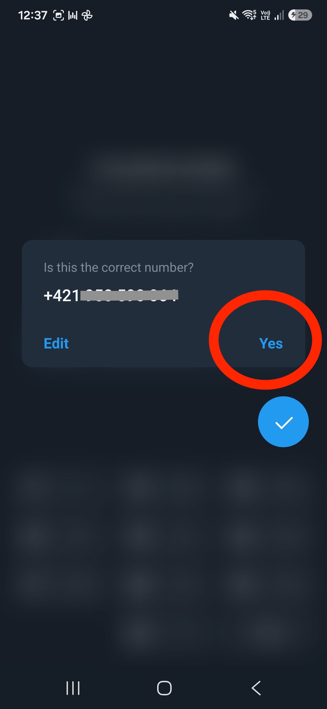 Is this the correct number — Yes
